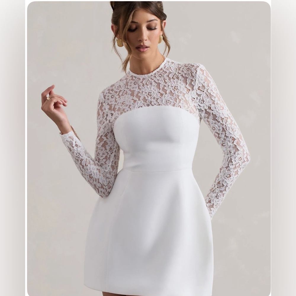 Club london midi white dress